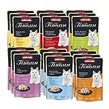 animonda Vom Feinsten Adult Filet Kreationen (18 x 50 g), Nassfutter für ausgewachsene Katzen, Katzenfutter mit Filets in delikater Sauce, Katzennassfutter ohne Getreide und Zucker