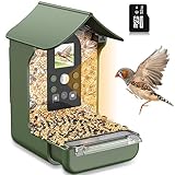 Cozion Vogelhaus mit Kamera Vogelfutterhaus: 1080P HD Aufnahmen von Vögeln, Automatische Video und Fotoaufnahme, Ideale Futterstation für Wildvögel, Gartenhäuschen für Vogelliebhaber