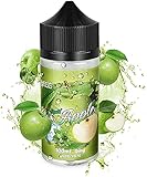 IMECIG® E Liquid für E Zigaretten/E Shisha, Liquids 70VG/30PG Vape Eliquids, 100ML, ohne Nikotin (Eis Apfel)