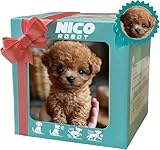 QCDZSW 2025 Upgrade Ai Puppy Robot Realistischer Hund, Interaktive Plüschroboterhunde for Erwachsene, Gehen, Bellen, Schwanzwedeln for Liebhaber(#3)