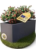 Ondis24 Pflanzkübel Vulkan, 57L Pflanzvolumen, rechteckig,...