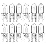 Jaenmsa 12er Pack G9 Halogen Leuchtmittel, G9 28W 230V Dimmbar Halogenlampen, Nicht Flimmern, G9 Kapsel Glühbirnen, Warmweiß Lampen 2700K für Backofenlampe, Deckenleuchten, Leuchter