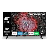 Thomson 40'' (100 cm) FHD – LED Fire TV – Alexa-Sprachsteuerung, AirPlay-Unterstützung, Triple Tuner, Bluetooth, HDMI, USB-Anschlüsse, AV IN und CI+ – 40FF2S34 – 2024