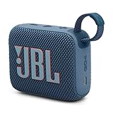 JBL Go 4 in Blau – Tragbare Bluetooth-Lautsprecher-Box Pro Sound, tiefem Bass und Playtime-Boost-Funktion – Wasserfest und staubfest – 7 h Laufzeit