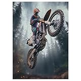 Puzzles Für Erwachsene, Puzzle Motocross, 300 Teile, Puzzle Aus Holz Für Erwachsene Und Kinder Ab 12 Jahren, Lernspielzeug （42×30cm）