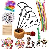 Neuytiky Kastanienbohrer Set, Kastanien Bastelset kinder mit Kastanienhalter, Kastanien Basteln 1.5-5 mm, Bastelset Kinder, Kastanienset zum Basteln, Mit DIY Bastel Zubehör