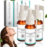 Herbal Lung Spray - 3 Stück Lung Cleansing Spray, Lungenreinigungsspray, Natürliche Pflanzenextrakte Leistungsstarke Lungenreinigungs für Den Täglichen Gebrauch Geeignet (Weiß, 3Pcs)