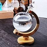 Sturmglas-Wettervorhersage, kugelförmige Wetterstation, dekorative Kristallkugel, tolles Geschenk für Büro und Heimdekoration (Stil 3)