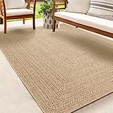 the carpet Kansas - robuster In- und Outdoor Teppich im natürlichen Jute-Look, wetterfest, geeignet für Terrasse und Garten, ca. 60 x 90 cm