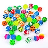 HAKACC Flummis, 50 Stück 25mm Flummies für Kinder Mitgebsel Kindergeburtstag Gastgeschenke Springball Gummiball Hüpfball give aways Mitbringsel Partygeschenke