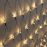 Meisterhome® 240 LED Lichternetz Warmweiß 3x3 meter - Lichterkette - Weihnachtsbeleuchtung - Weihnachtsbaumbeleuchtung - Strombetrieben - Dekoration für Außen und Innen - für Weihnachten