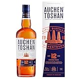 AUCHENTOSHAN 12 Jahre Double Cask, Single Malt Scotch Whisky, mit Geschenkverpackung, Karamellgeschmack und fruchtigen Aromen, 40 Prozent Vol, 700ml Einzelflasche