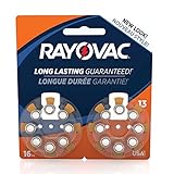 Rayovac Quecksilberfreie Hörgerätebatterien, Größe 13