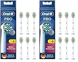 Oral-B Pro Tiefenreinigung Aufsteckbürsten für elektrische Zahnbürste, 6 Stück, tiefe Zahnreinigung mit innovativen X-förmigen Borsten, Original Oral-B Zahnbürstenaufsatz, Made in Germany