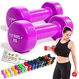 C.P.Sports Gymnastikhanteln | Kurzhanteln 2er Set - Gewichte von 0,5kg bis 12kg | Hanteln für Damen & Herren | Hantelset für Sport, Fitness, Kraftraining, Workout, Home Gym | 2,0 KG - Paar