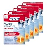 SOS Wärme-Pflaster INTENSE | extra starke XXL Wärmepflaster | löst verkrampfte Muskeln + Rücken Verspannungen | Rückenschmerzen 5x2 Wärme Pads