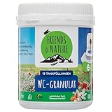 FRIENDS OF NATURE Camping Toiletten Zusatz biologisch (15 Tankfüllungen) - 100% BIO ohne Chemie - Fäkalientank Zersetzer für Chemietoilette in Wohnmobil