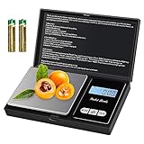 Feinwaage 500g/0.01g Grammwaage Goldwaage Taschenwaage Präzisionswaage Milligramm Waage Mini mg Waage Digitalwaage mit LCD Display und Tara Funktion (Einschließlich 2 Batterien)