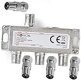 TronicXL 3fach BK Verteiler Premium Kabel Antennenverteiler...