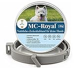 MC-Royal® Zeckenhalsband für kleine Hunde und Katzen - Effektiver Schutz vor Ungeziefern - wasserdicht und verstellbar - bis zu 8 Monate Zeckenschutz mit 100% natürlichen inhaltsstoffen