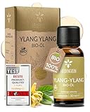 Heldengrün® BIO Ylang Ylang Öl [100% NATURREIN] Echtes Ylang-Ylang-Öl ätherisches Öl - Blumig, süß & exotisch - Düftöl Ylang - Essential Oil