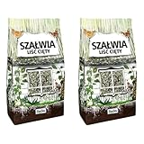 BaBa FOOD Kräuter Salbei 50g | Salbeiblätter getrocknet und geschnitten | Salbeitee | Salbei-Gewürz | Salbei tee loose leaf 50 g (Packung mit 2)