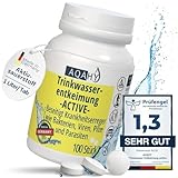 AQAHY Wasserentkeimungstabletten Active - keimfreies Trinkwasser durch sicherer und aktive Wirkstoffe | Wasser desinfizieren & konservieren | Trinkwasseraufbereitung (Active Tabletten - 100St - 100L)