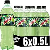 Mountain Dew Regular, Koffeinhaltige Limonade mit Lemon-Lime-Geschmack, das Kultgetränk aus den USA EINWEG (6 x 0.5 l)