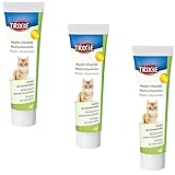 TRIXIE Multi-Vitamin Paste | 3er Pack | 3 x 100 g | Ergänzungsfuttermittel für Katzen | Zur Unterstützung der normalen Sehkraft und der natürlichen Abwehrkräfte | Enthält Taurin
