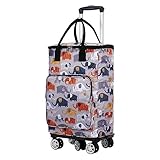 Tragbare, isolierte Kühlbox auf Rädern, Picknick-Trolley mit Rädern, für Reisen und Outdoor-Aktivitäten