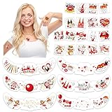 DPKOW 42pcs Köln Tattoos Karneval Sommersprossen Tattoos Temporäre Gesichtstattoo Karneval Kostüm Damen Accessoires Köln Schminke Zubehör, Clown Köln Alaaf Tattoo Aufkleber Körper Geist Klebetattoos