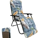 SUPPUIMNT Liegenauflage,Auflagen für Gartenliegen mit Einstellband und Anti Rutsch Kappe,170x50cm,Sonnenliege Sitzkissen mit Antirutsch,Bequeme PolsterauflageLiegestuhl Kissen,(Ohne Stühle) (E)