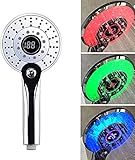 LED Duschkopf, Regendusche 3 Farben Farbwechsel...
