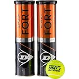 Dunlop Tennisball Fort Clay Court – für Sandplatz, Rasen & Hartplatz (2x4er Dose)