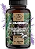 Artischockenextrakt -2400mg Tagesdosis MIT 5% Cynarin- WICHTIG: 30:1 Extrakt (=72000mg Artischocke) I 180 Artischocken Kapseln Hochdosiert I Laborgeprüft & Vegan -DE- SCHEUNENGUT®