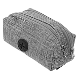 JEWEDECO Hundekotbeutelhalter aus Oxford Gewebe Leichter Witterungsbeständiger Kotbeutelspender mit Clip zur Leinenbefestigung Multifunktionale Hundetasche für Spaziergänge mit Hund