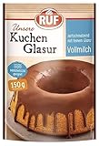 RUF Kuchen-Glasur Vollmilch-Schokolade, Fettglasur im 150 g...