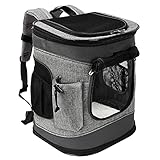 Kato Tirrinia Haustier Hund Träger Rucksack, Haustier Tragetasche mit Mesh für mittelgroße Hunde Katzen, 1.5lbs Welpen Träger tragbare Reisetasche