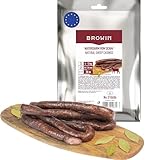 BROWIN® Schafsdarm Naturdarm 310606 | Premium Naturdarm für hausgemachte Würstchen, Wacholderwurst, Weißwurst, Bratwurst | Kaliber 18/20 mm, 20 Meter | 4 bis 5 kg Fleisch