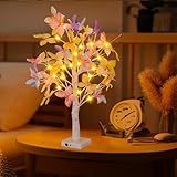 LED Baum Lichter, Warmweiß Lichterbaum für Innen Verstellbare Äste, Schmetterling Dekobaum Led Lichterbaum Innen USB-Kabel Oder Batteriebetrieben für Zuhause Innendekoration Party Geburtstag