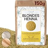 Henna Naturblond, 150 g – pflanzliche Haarfarbe Blond – Haarfarbe Blond – natürliche Haarpflege VIRHEA