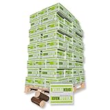 960kg Palette Nestro im Karton !SONDERAKTION! Hartholzbriketts aus Buche und/oder Eiche Brenn Kamin Ofen Heiz Holz Gluthalter Brennholz Premium Öko Holzbriketts | Energie Kienbacher