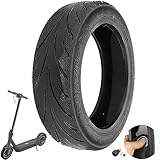 VOLOHAS 60/70-6.5 Tubeless Reifen mit Ventil für Segway Ninebot Max G30 Vorne/Hinten Scooter Reifen Rad Solide Ersatz Reifen mit Integriertem Live-Kleber Reparierbar 10 Zoll Pannensicher (1 PCS)