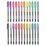 Pretop Gelstifte Set | Gelschreiber | Multicolor Gel Stift Set Inklusive Metallic, Glitzer, Neon, waterchalk für Künsterbedarf, Erwachsene Malbücher, Zeichnen, Skizzieren, basteln usw