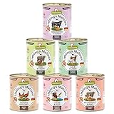 GranataPet Liebling's Mahlzeit Multipack 2, Nassfutter für Hunde im Probierpaket, Alleinfuttermittel ohne Getreide, Hundefutter mit hohem Fleischanteil & hochwertigen Ölen, 6 x 800 g