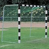 Handballtornetz Handball Fußball Kleinfeld Tornetz 3,10 x 2,10 m Tiefe Oben 0,80 / unten 1,00 m, PE 3 mm ø, Grün Geknotet