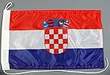 Bootsflagge Kroatien 20 x 30 cm in Profiqualität Flagge Motorradflagge