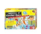 Noris 606013595 Quiz - Quizspiel mit 3300 Fragen und Wahlmöglichkeiten, für 1 - 6 Spieler, ideal für Zuhause oder auf Reisen, für Kinder ab 4 Jahren