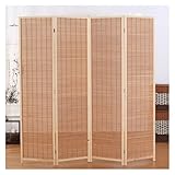 Kurzer Raumteiler, Raumteiler, 3/4/5/6 Paneele, faltbarer Sichtschutz, tragbare Trennwand aus Korbgeflecht, Raumteiler mit doppeltem Scharnier für Zuhause, Büro, Garten, Terrasse (Farbe 2, 120 x (Farb