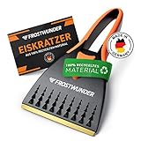 FROSTWUNDER - Eiskratzer Messingklinge [Made in Germany] - 100% recycelter Eiskratzer Auto Messingklinge - Langlebiger Auto Eiskratzer - Blitzschneller Messing Eiskratzer - Scheibenkratzer Auto Stabil
